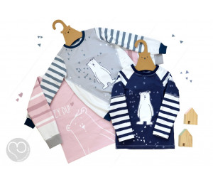 French Terry - Emmapünktchen Herr Pfeiffer Panel dunkelblau